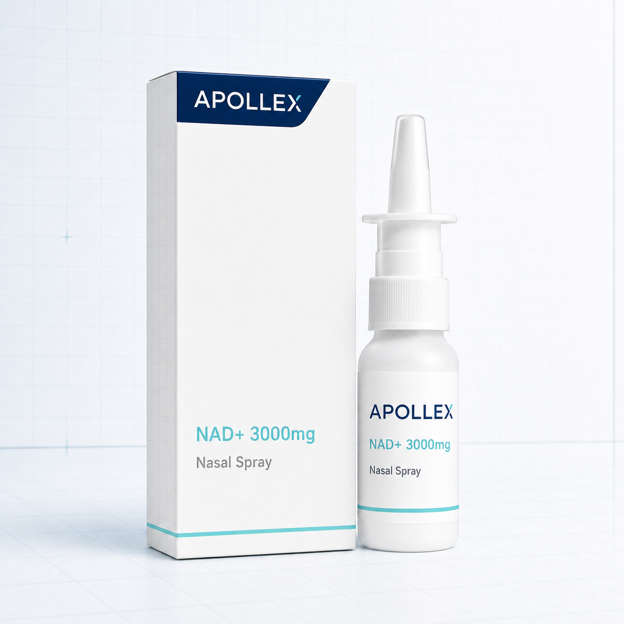 Apollex NAD+ 3000mg nasal spray packaging