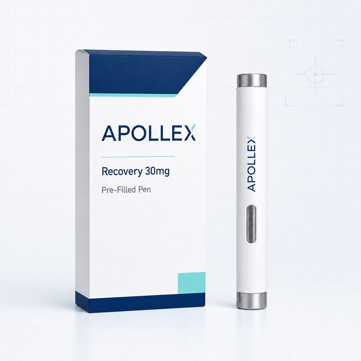 Apollex Recovery 30mg pre-filled pen packaging